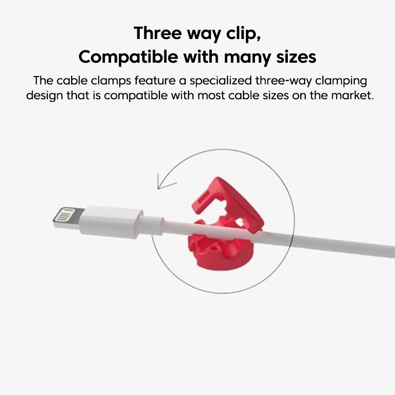 Giá Đỡ Nam Châm Quấn Dây Cáp USB Bằng Silicone