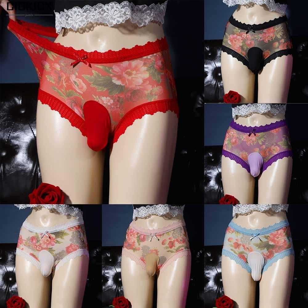 Quần lót khiêu dâm đồ lót hoa dệt jacquard đồ lót người đàn ông quần lót