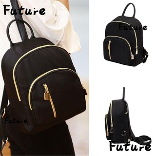 FUTURE Travel Mini Backpack Multi-Function Oxford Daypack Shoulder Bag Cute Fashion Black Women's Girl Purse/Multicolor