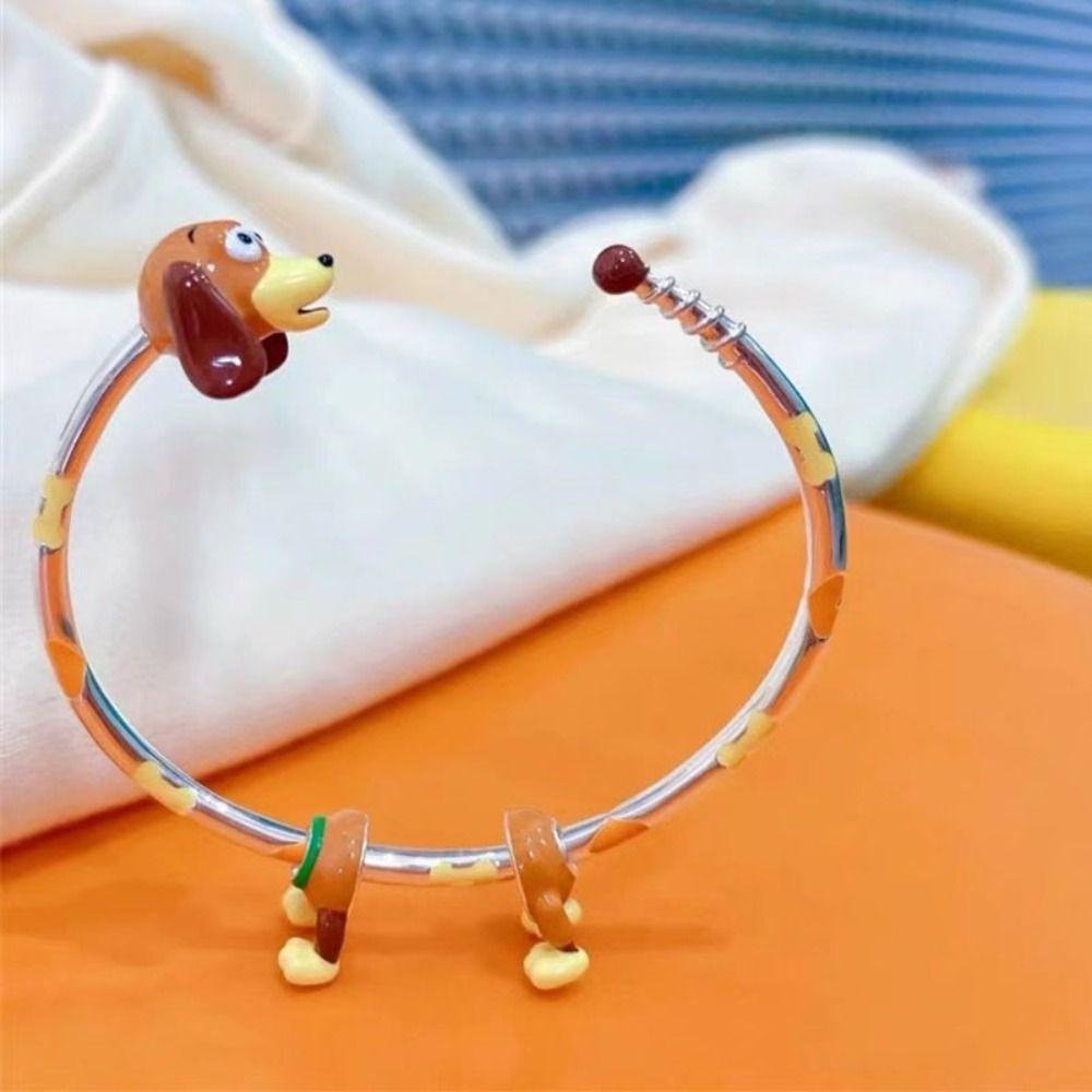 Vòng Tay MARTIN1 Bằng Hợp Kim Hình Cún Hoạt Hình Dễ Thương Có Thể Điều Chỉnh Phong Cách Đường Phố Hàn Quốc