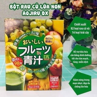 Bột rau củ quả lúa non dx nhật + 65 shopee
