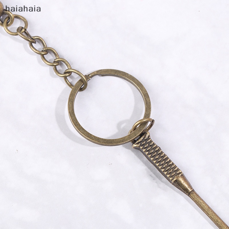 Móc Khóa Hình Vợt Cầu Lông Mini Bằng Kim Loại