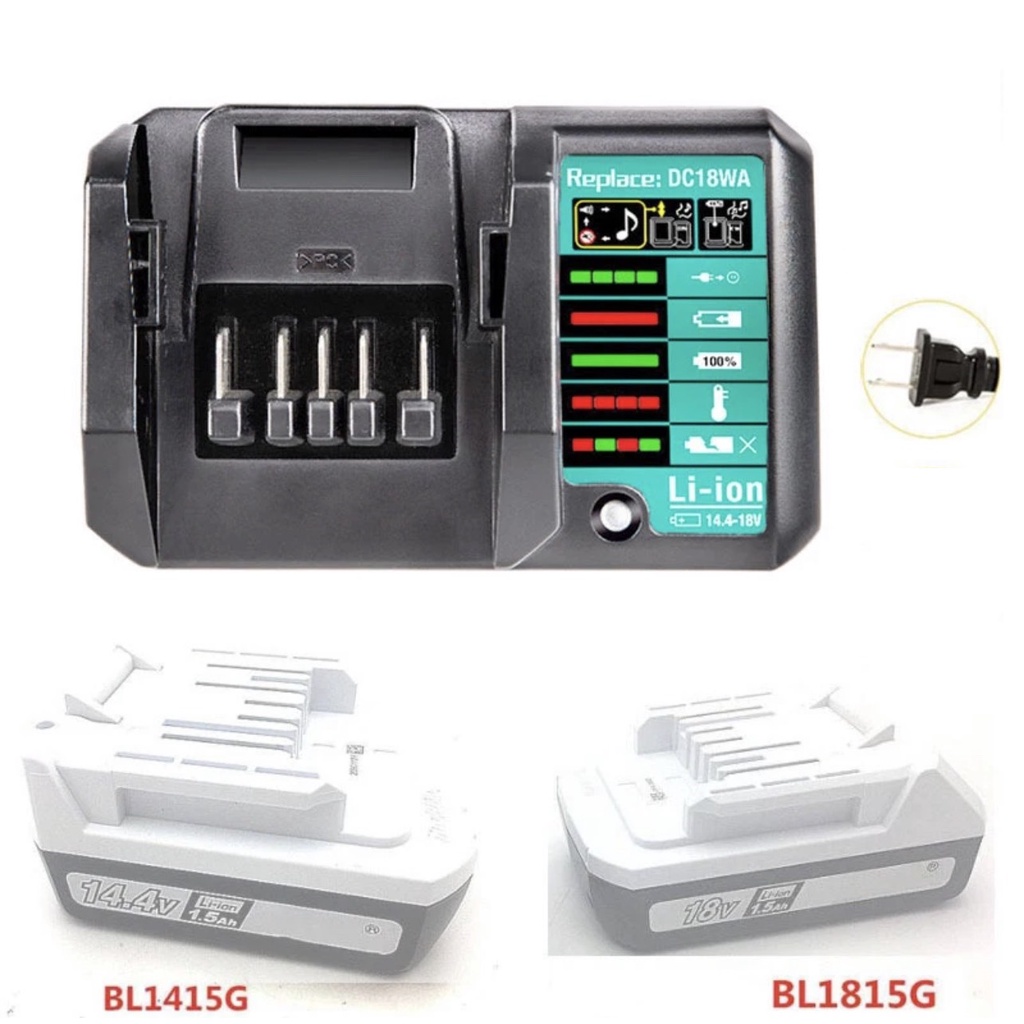 Sạc Makita DC18WA 14V-18V max nhận sạc zin.