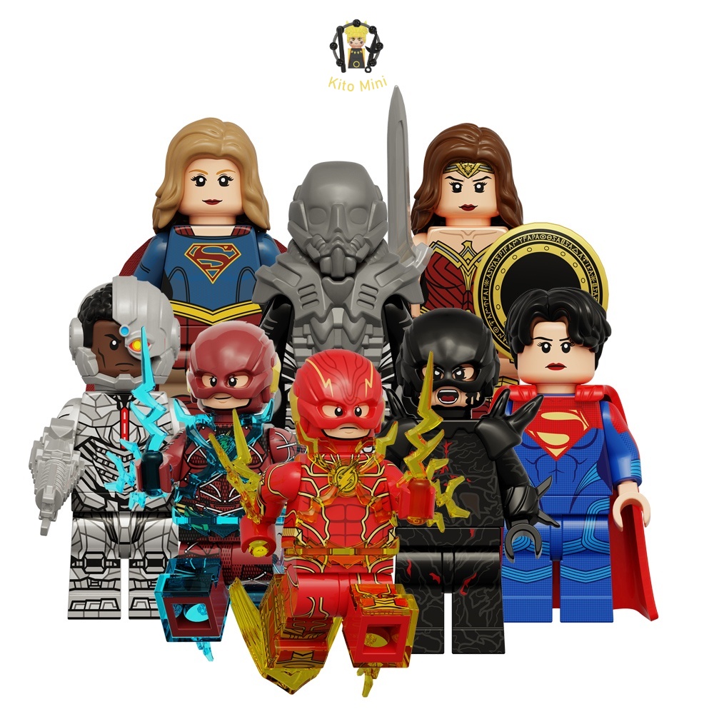 Minifigures DC Flash Zod Universe Siêu Anh Hùng Cybord Lắp Ráp KT1071
