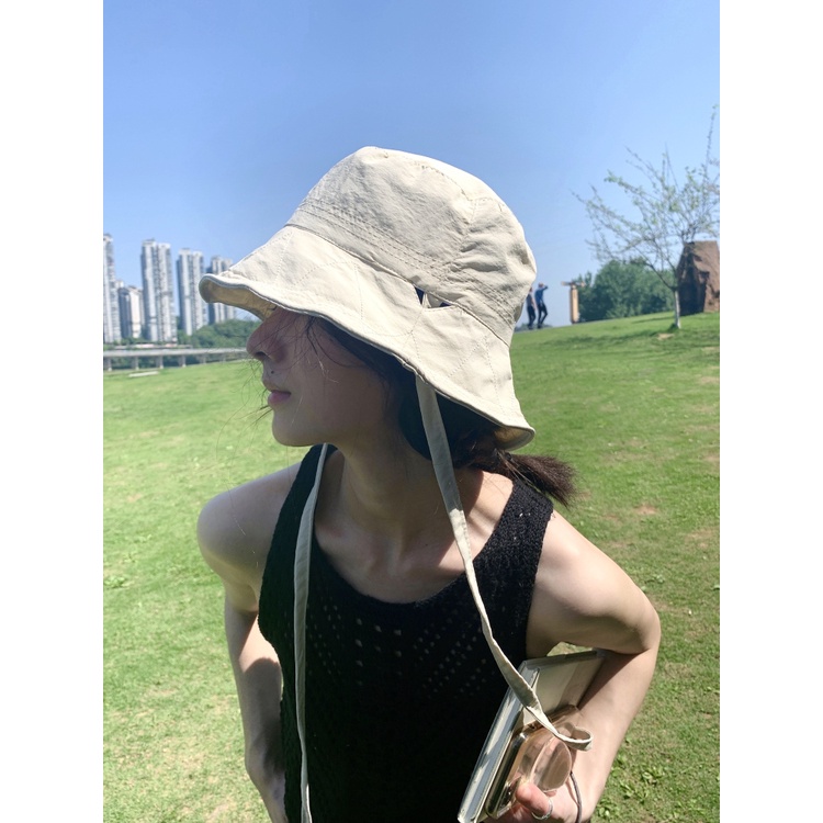 Mũ Bucket Chống Nắng Siêu Nhẹ Nhanh Khô Phong Cách Nhật Bản Thời Trang Mùa Hè Cho Nữ