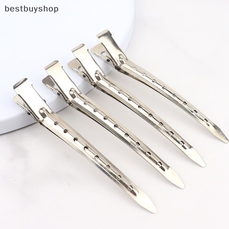 Cửa hàng tốt nhất 10 cái kẹp chăm sóc tóc kẹp cắt bằng thép không gỉ kẹp để làm tóc mới