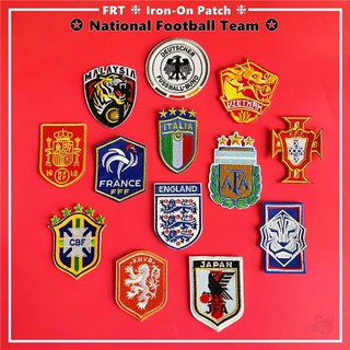 ☸ sticker ủi thêu hình logo đội bóng đá ☸ 1 sticker ủi thêu hình huy hiệu