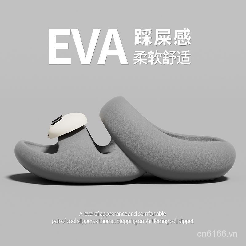 Dép Sandal Đế Dày Hai Dây Hình Đôi Mắt To Thời Trang Mùa Hè Dành Cho Bạn Nữ Mang Trong Nhà / Ngoài Trời / Đi Biển