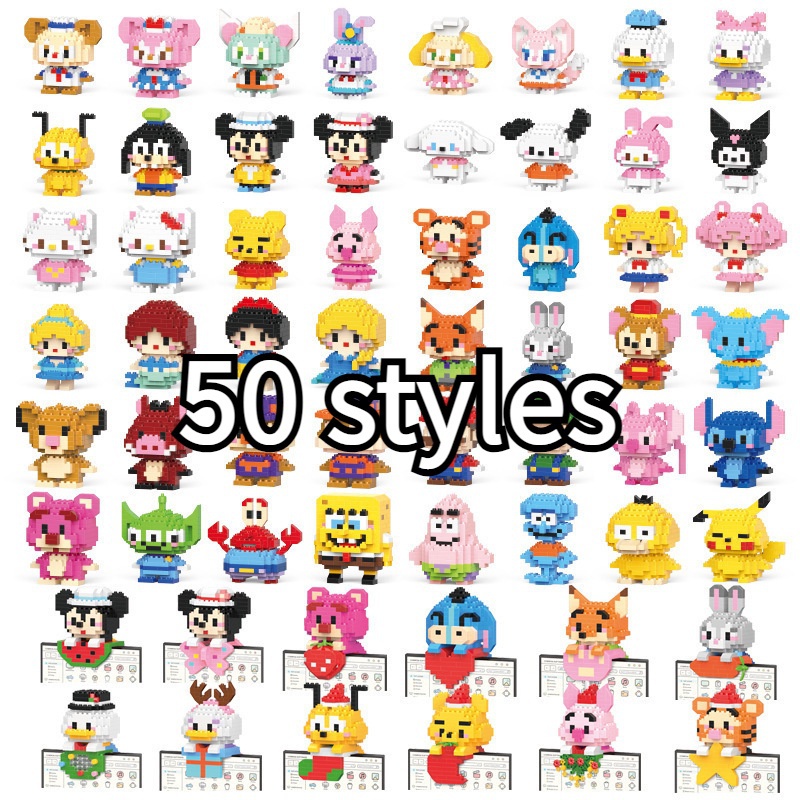 Bộ Đồ Chơi Lắp Ráp Mô Hình Chú Chó Hoạt Hình 3D Mini Dễ Thương Cho Bé