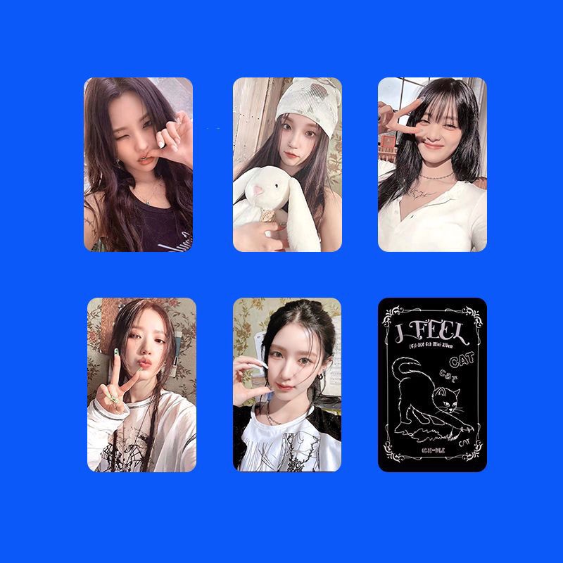 Gi-dle girl album Ảnh Thẻ Bài Hát yuqi Cảm Giác Va Chạm Tự Làm Mới