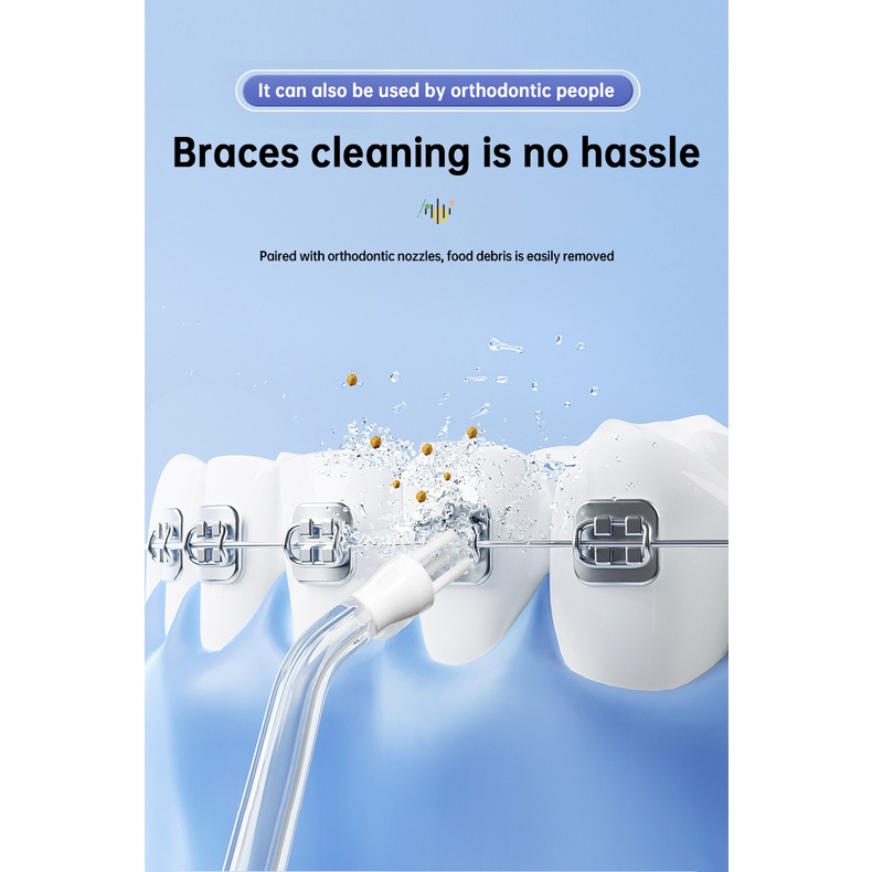 Máy súc miệng, máy làm sạch răng, máy tăm nước điện gia dụng cầm tay, máy làm sạch răng, vết ố và vôi răng