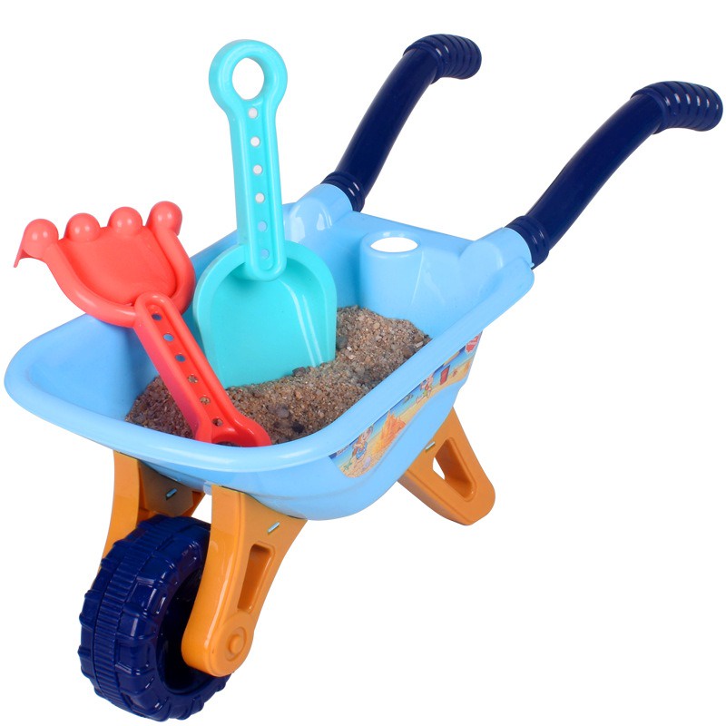 Bộ Đồ Chơi Xe Đẩy / Xe Hơi / Đồng Hồ Cát Cỡ Lớn In Hoạt Hình Dễ Thương Thời Trang Đi Biển Mùa Hè Cho Bé