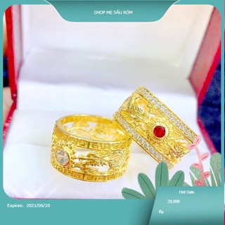 Nhẫn Càn Long - Nhẫn Ngọc Hoàng Mạ Vàng