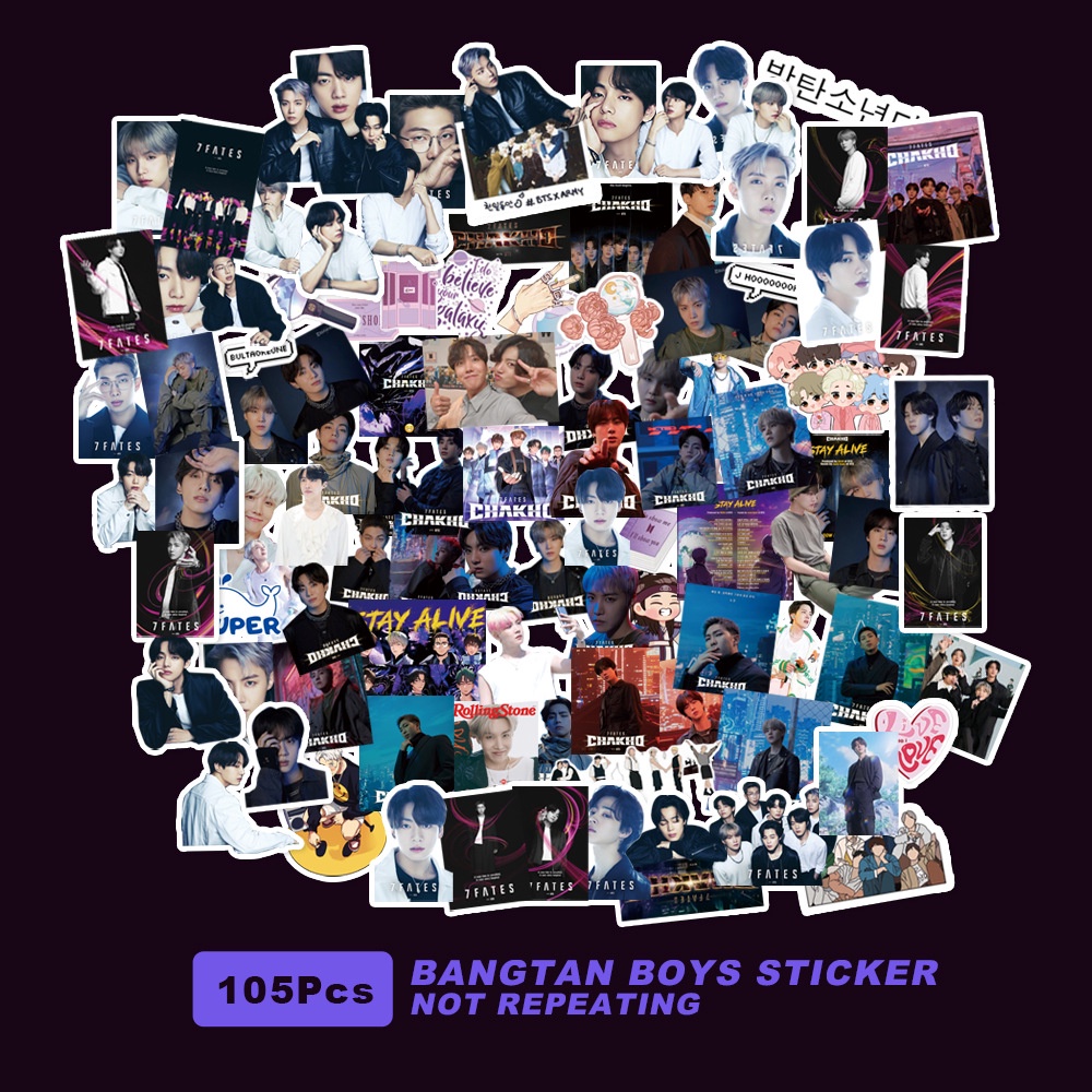 Kpop bangtan boys v jimin proof festa stickers shaped big head stickers self-adhesive diy handbook stickers