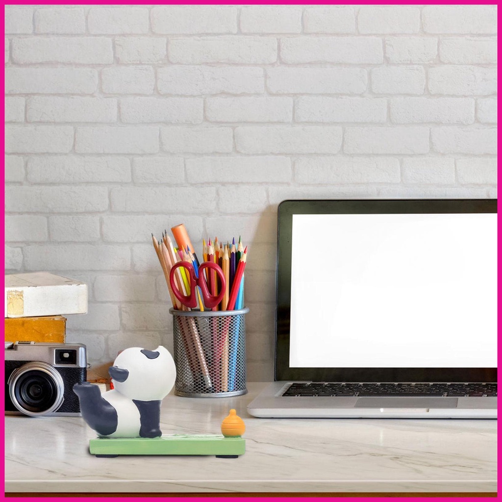 Giá Đỡ Điện Thoại Bằng Resin Hình Gấu Trúc Dễ Thương Để Bàn