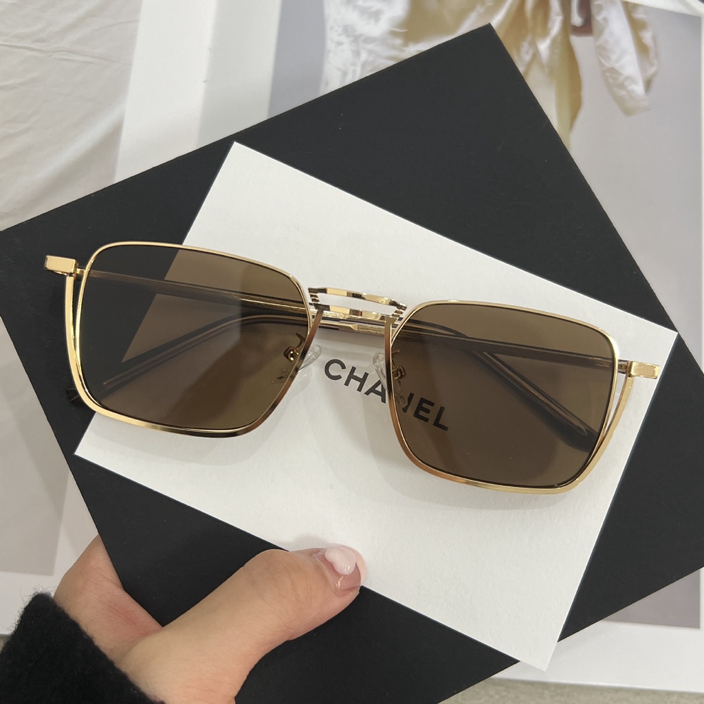 Mới Kính Mát Gọng Vuông Kim Loại Chống Ánh Sáng Xanh Thời Trang Cho Nam Và Nữ