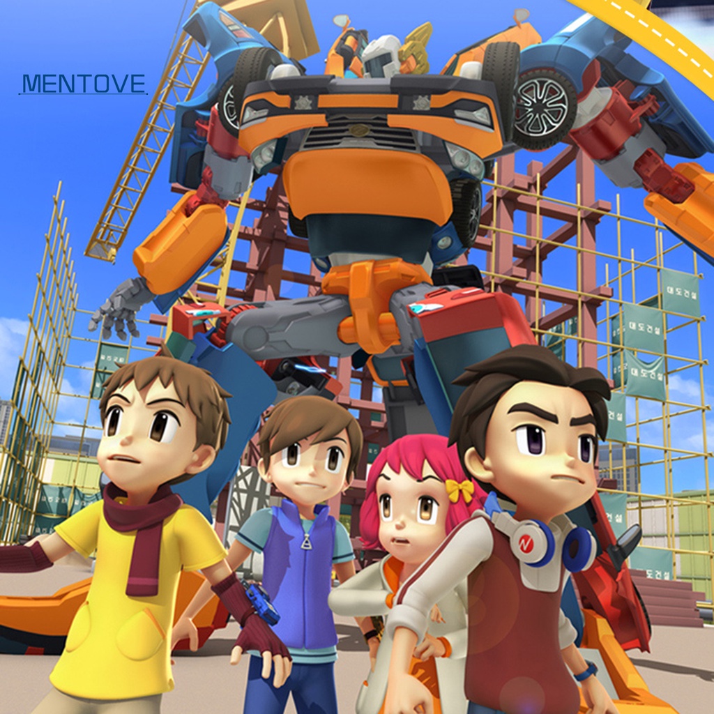 Mô Hình Đồ Chơi Xe Hơi Biến Hình Robot Hoạt Hình Bằng ABS Dành Cho Bé Trai