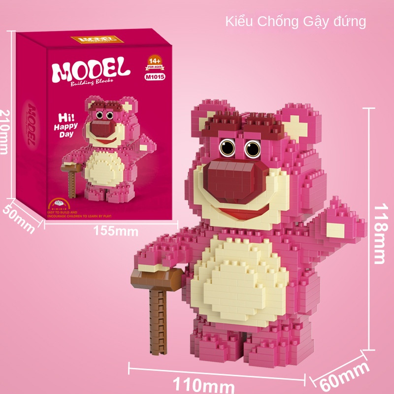 Mô Hình Lắp Ráp Gấu Dễ Thương Dùng Làm Quà Tặng Sinh Nhật Cho Bạn Gái