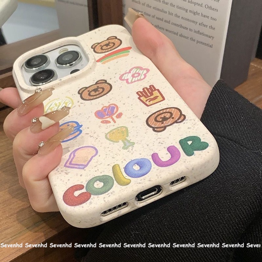 Ốp Điện Thoại Mềm In Hình Gấu Graffiti Cho iPhone 15 14 13 12 11 Pro Max X XR Xs Max 8 7 6 6s Plus SE 2020