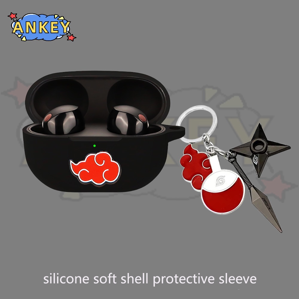 For Sony WF-1000XM5 WF-1000XM4 WF-1000XM3 WF-SP800N Earphone Silicone Case CUTE Boy Earbuds Soft Protective Headphone Cover Headset Skin with Pendant