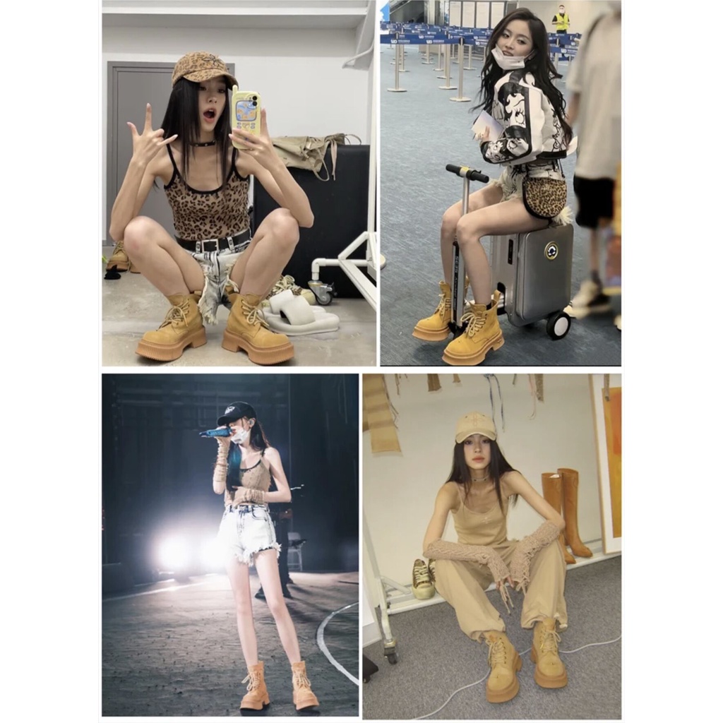 Đôi Bốt Martin Đế Dày Thời Trang Mùa Hè Cho Nữ