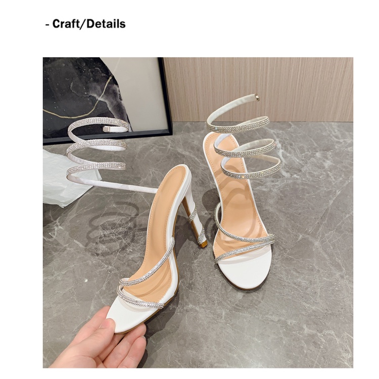 Giày Cao Gót Size Lớn 35-42 Đính Đá Xinh Xắn Dành Cho Nữ