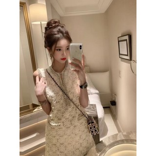 Đầm  Phối Ren Lỗ Thời Trang Mùa Hè 2023 Sang Trọng Cho Nữ
