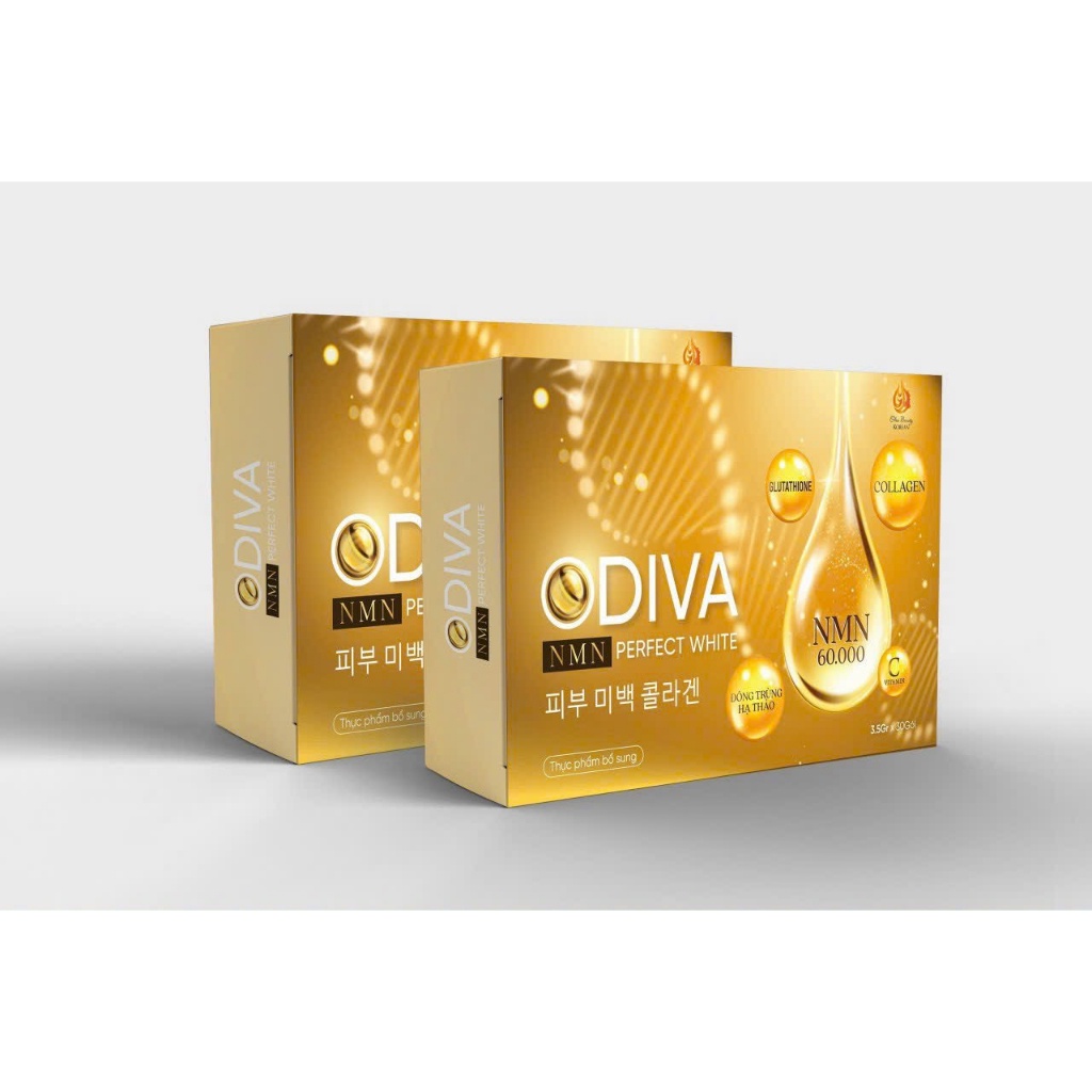 Bột Đông Trùng Hạ Thảo Collagen ODIVA Trẻ Hóa, Căng Mịn Da Truyền Trắng