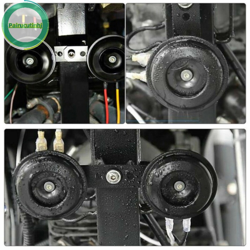 Pairhj 12v chống thấm nước xe đạp điện còi điện tử chuông lớn kèn 12v cuộn dây đồng nguyên chất nói chung sắt xe máy xe máy chuông vn