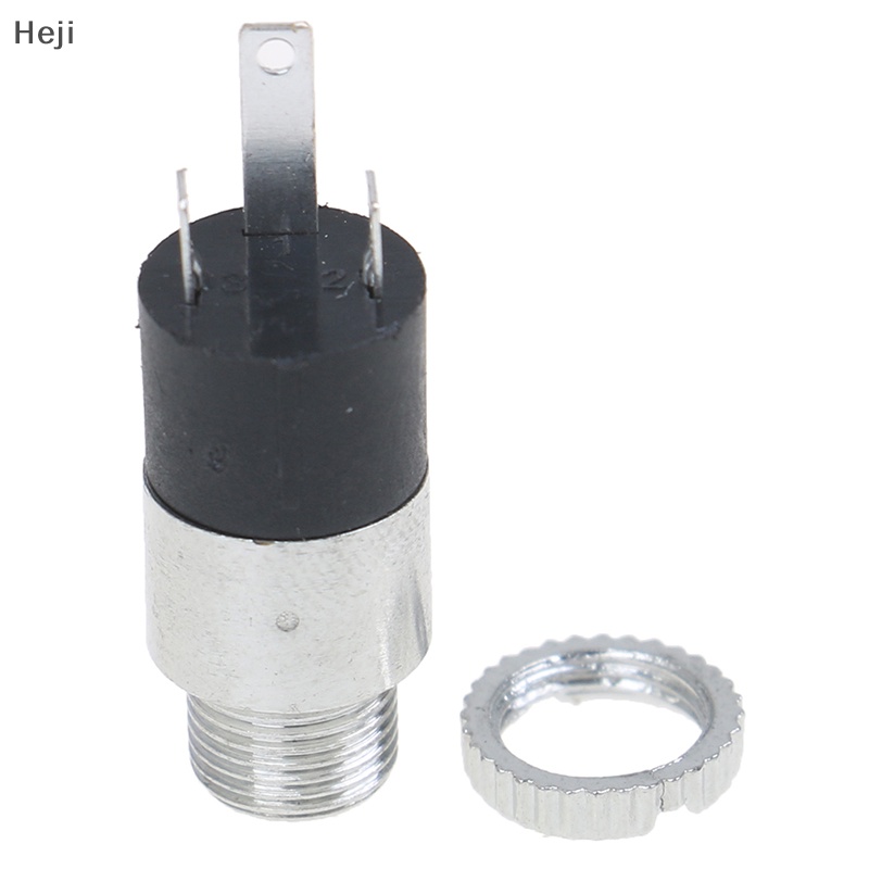 Heji 5pcs silver pj392 3.5mm stereo female audio headphone connector jack socket plug vn