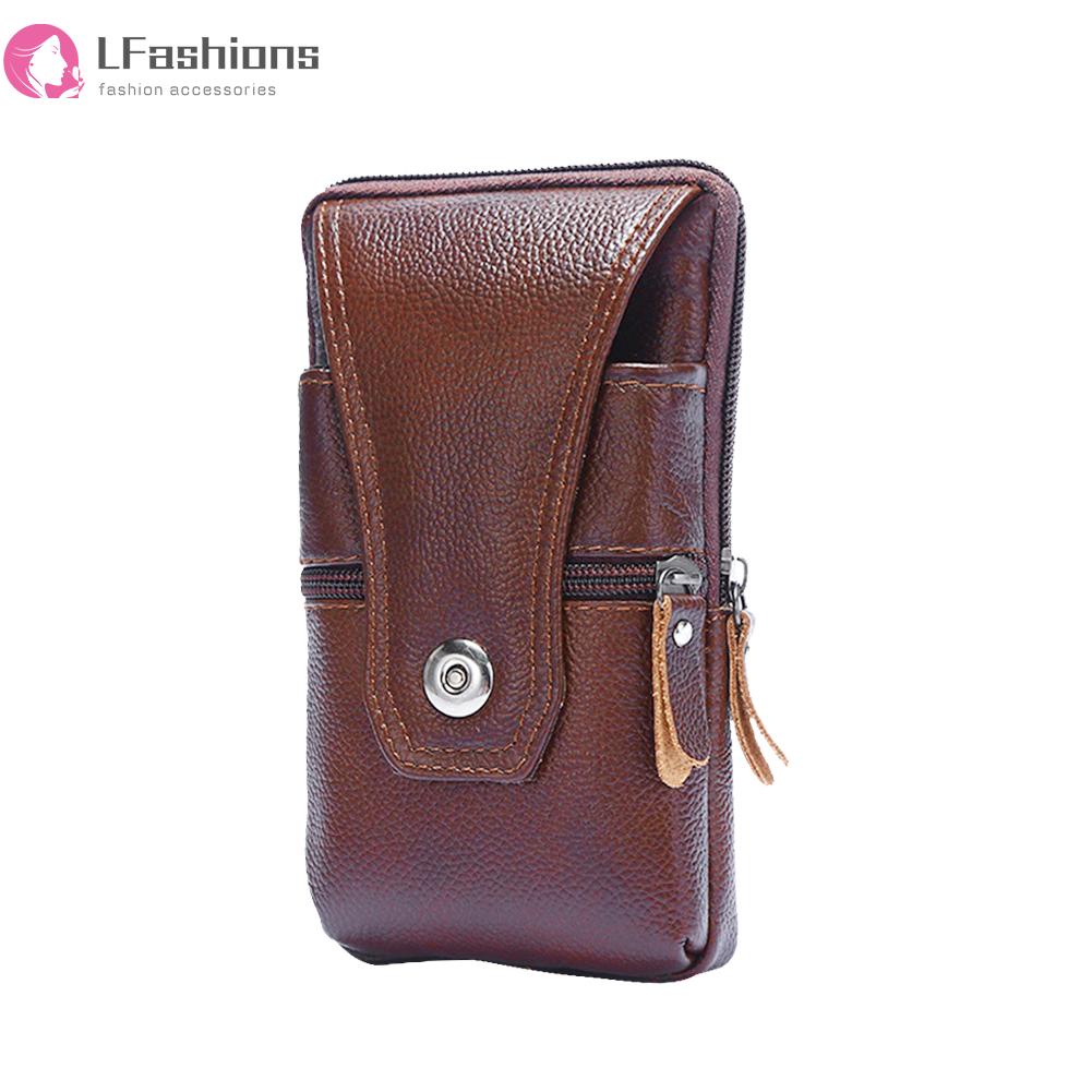 ❀ Zalo ❀ Nam da thật fanny túi thắt lưng kinh doanh ví điện thoại di động thắt lưng bum túi