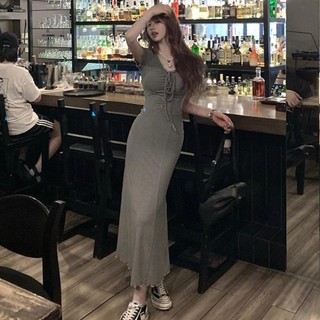 Cozok fashion waist concise temperament slimming short-tay dress