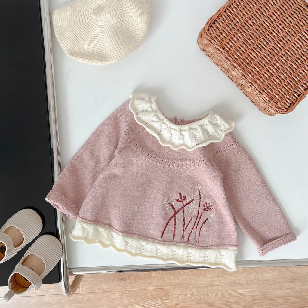 Bộ bé gái chia công chúa đan netflix bộ hai mảnh thời trang