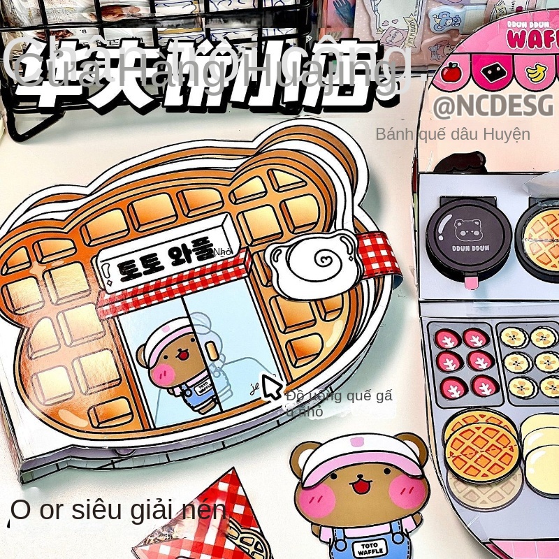 Sổ Tay Đồ Chơi Cắt Giấy Thủ Công Kiểu Mới Sáng Đồ Chơi Búp Bê Doudou Mặc Đầm Có Nhạc DIY Cô Tiên Xan