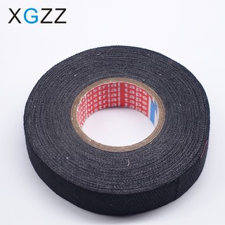 1 cái 19mmx15m ô tô dây điện tự động khai thác flannel băng dính nỉ băng vải đen băng vải chất lượng cao car-styling