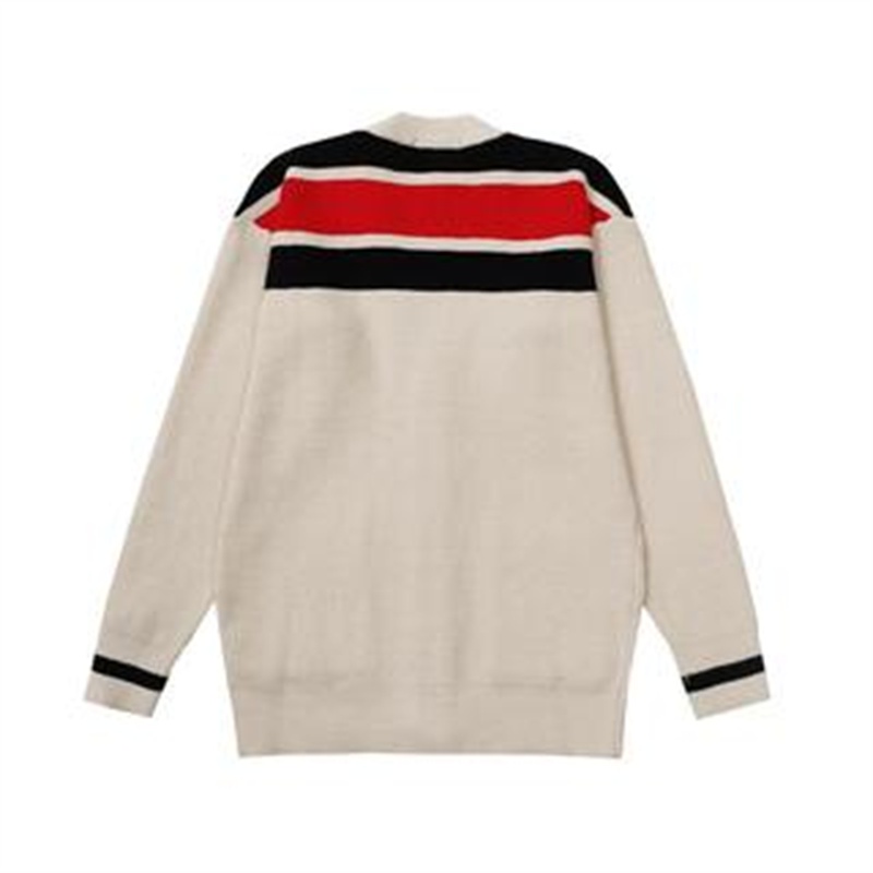 Áo Khoác cardigan Dệt Kim g666ucci Dài Tay Họa Tiết Sọc Chéo Hai Chữ g plus size unisex