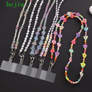 Hejiu vòng cổ điện thoại dây buộc crossbody không có thẻ treo cổ dây đeo mặt dây chuyền dây buộc cườm dây đeo cổ chuỗi điện thoại di động