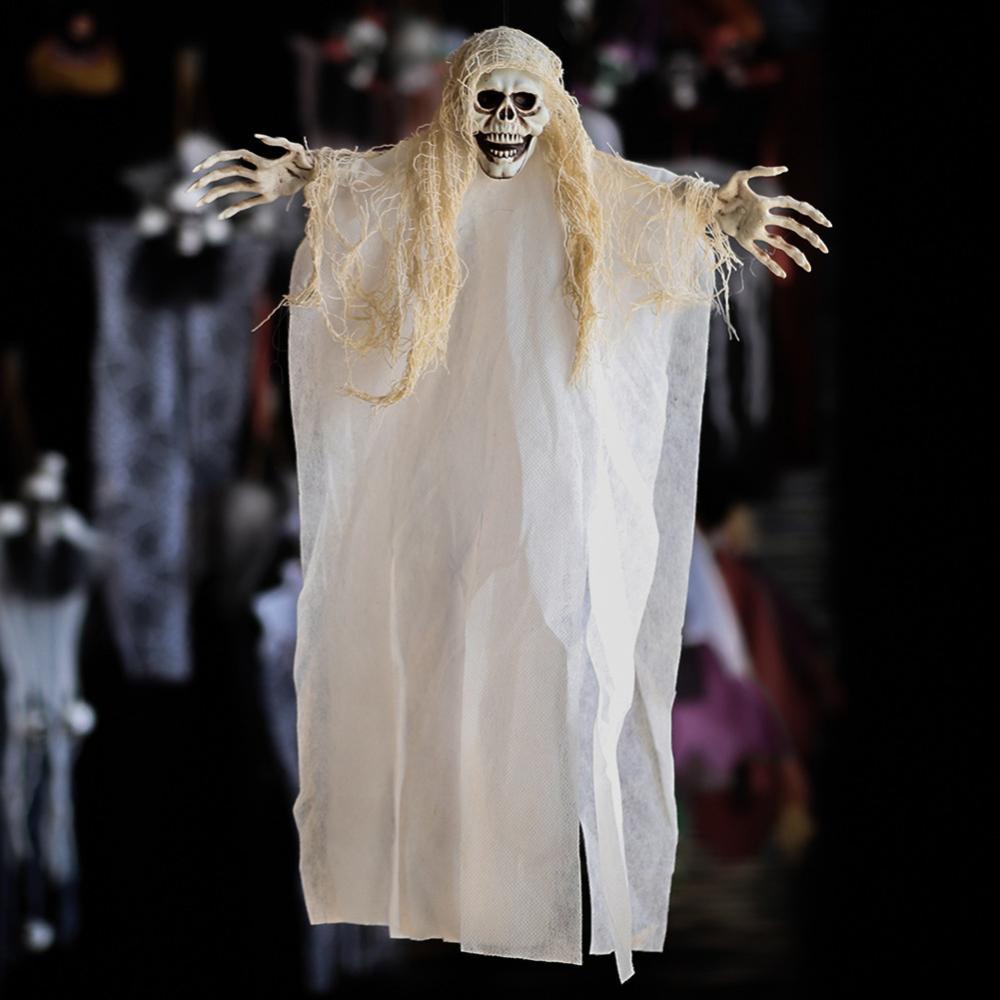 Hotwind 1pc creepy skeleton mặt treo ma halloween trang trí kinh dị ngôi nhà ma ám halloween nguồn cung cấp đạo cụ i8l9