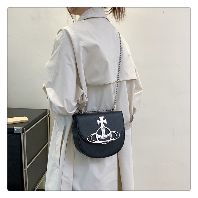 Vivienne westwood xu hướng thời trang túi yên ngựa túi đeo vai nữ túi messenger