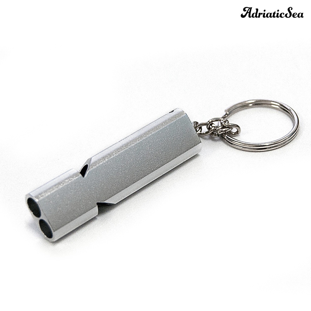 Ad-outdoor camping double tube high frequency survival whistle công cụ tự vệ