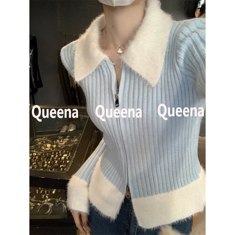 Queena  áo cardigan áo khoác cardigan Thời trang hàn quốc  High quality Độc đáo Korean Style Chất lượng cao A21K03T 36Z230909