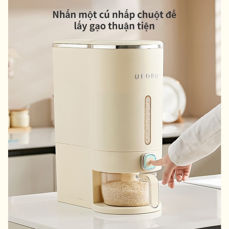 Nhấn ra gạo hộ gia đình hộp gạo, côn trùng-proof và moisture-proof gạo jar, miscellaneous ngũ cốc lưu trữ hộp gạo, thực phẩm nhà bếp-lớp kín thùng gạo