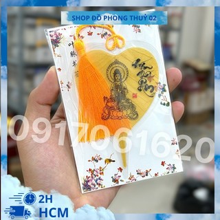 Lá bồ đề in hình phật bà quan âm bồ tát