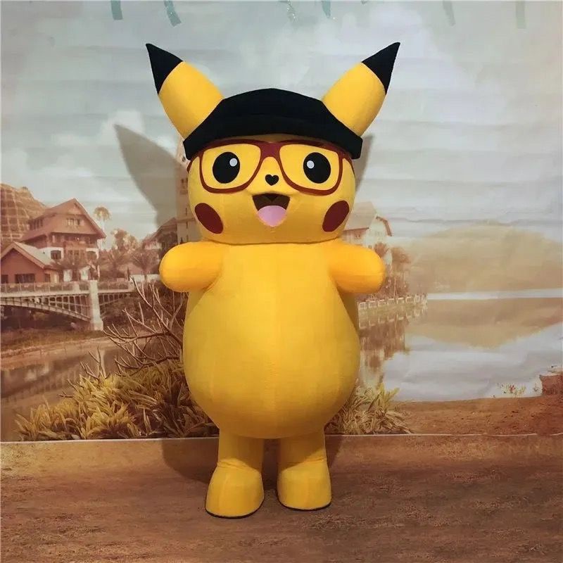 Sinransinya Bộ Đồ Hóa Trang pikachu Màu Vàng Mới Dùng Làm Đạo Cụ Biểu Diễn