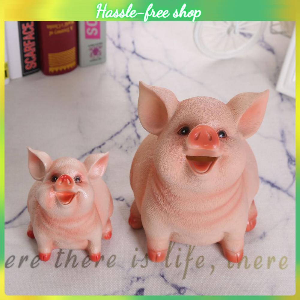MiniHouse Con heo đất Hình thức con lợn dễ thương Nhựa thân thiện với môi trường Phim hoạt hình Ngân hàng tiền xu