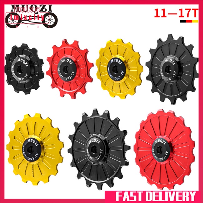 Hợp kim nhôm imixcity muqzi xe đạp leo núi siêu nhẹ vòng bi gốm jockey wheel 11-17t anti-loose