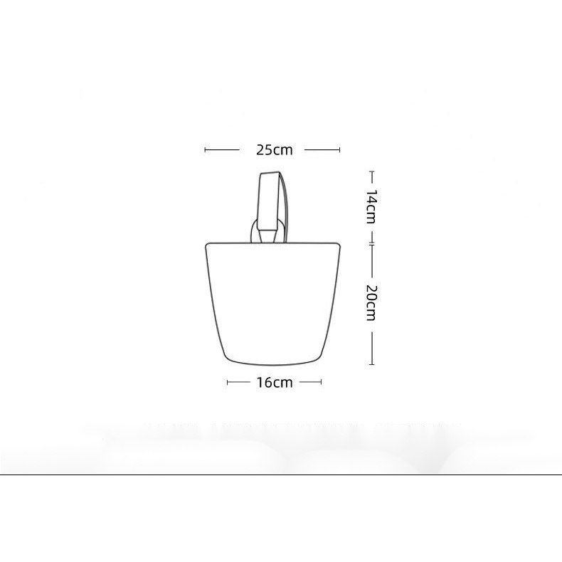 Túi xô vải mới cà phê mèo in túi xách nhỏ bento túi nhỏ