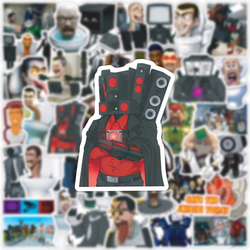 ❉ Skibidi Toilet Series 04 Stickers ❉ 50Pcs/Set Waterproof DIY Fashion Decals Doodle Stickers