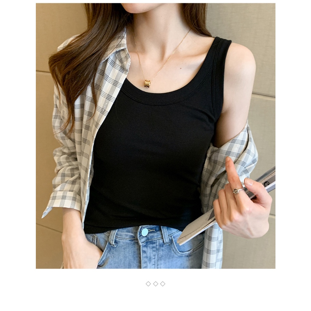 Wide-vai treo vest cho phụ nữ 's Quần áo mùa xuân yoga, áo ngắn và mỏng vào mùa hè.