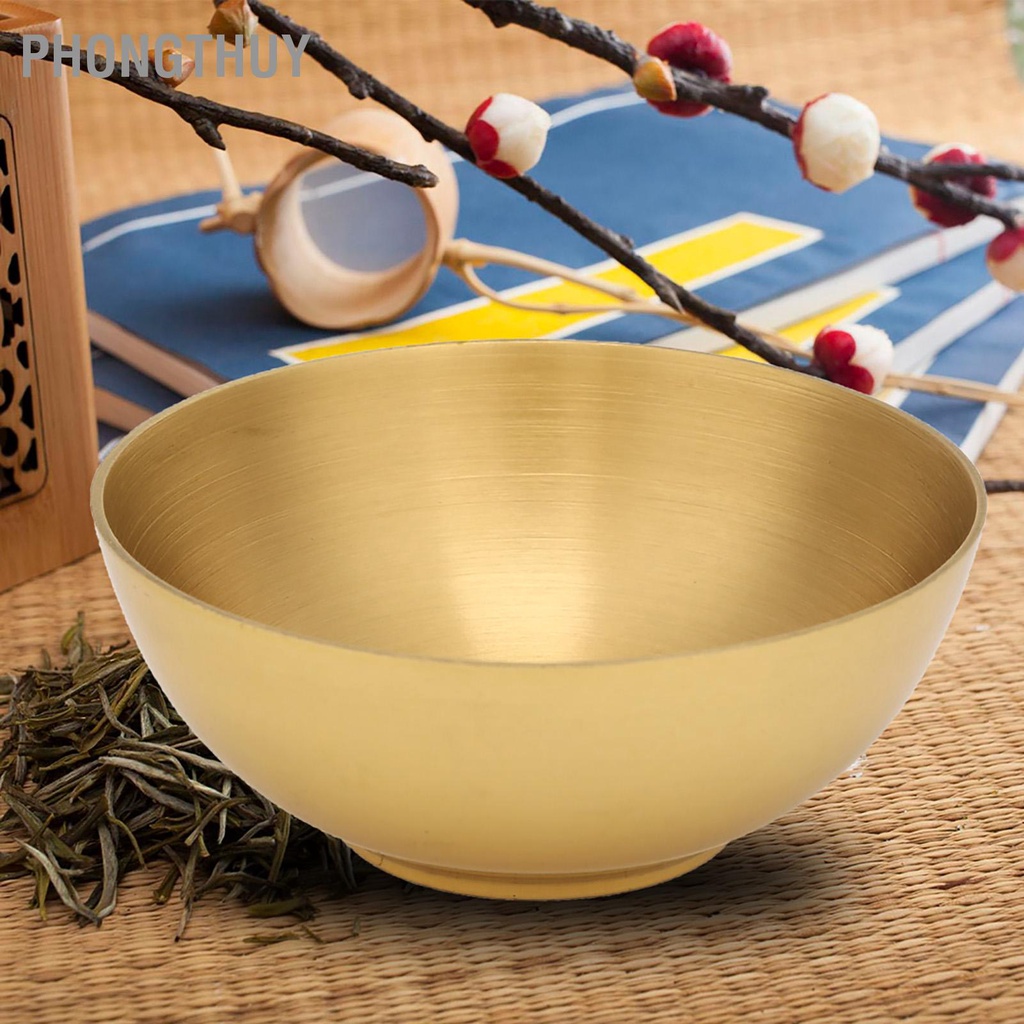 PhongThuy Tinh Tế Phổ Biến Bằng Đồng Thau Nguyên Chất Bát Phật Cung Cấp Đồ Thờ Cúng Thần 3.2 Inch